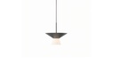 BELT PENDANT LIGHT METAL SHADE + GLASS DIFFUSER 