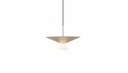 BELT PENDANT LIGHT METAL SHADE + GLASS DIFFUSER 