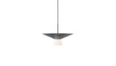 BELT PENDANT LIGHT METAL SHADE + GLASS DIFFUSER 