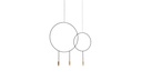 REVOLTA SUSPENSION 2 RINGS 3 LIGHTS – L:915mm