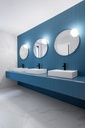 CIRC WALL ROUND MIRROR & LIGHT 