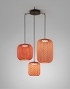 NANS PENDANT SPIDER CYLINDER 3 LIGHTS