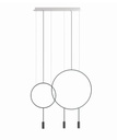 REVOLTA SUSPENSION 2 RINGS 3 LIGHTS – L:915mm