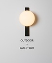 CIRC WALL LIGHT OUTDOOR + Laser Cut Signage [3720X-L]