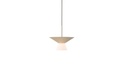 BELT PENDANT LIGHT METAL SHADE + GLASS DIFFUSER 