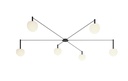 CIRC CEILING SPIDER LIGHT COMPO 6 ARMS 
