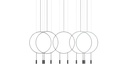 REVOLTA SUSPENSION COMPO 5 RINGS - 10 LIGHTS
